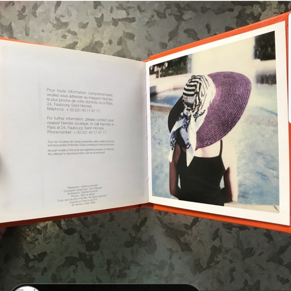 Hermes HARDCOVER scarf book🧡🧡 - Picture 13 of 15